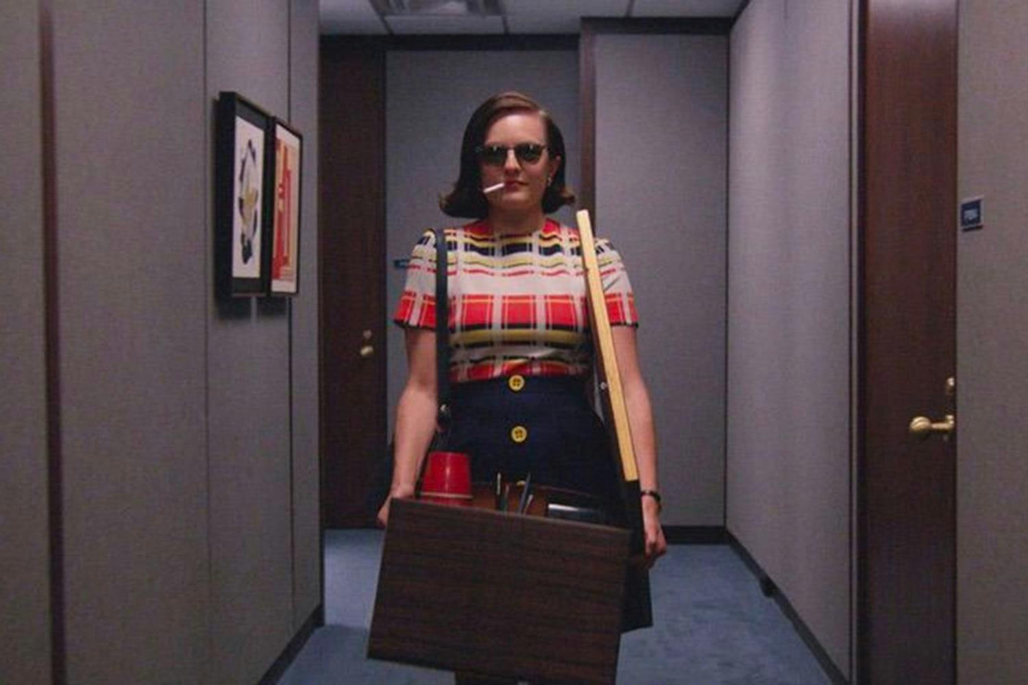 Peggy Olson from Mad Men quitting